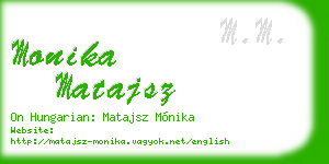 monika matajsz business card